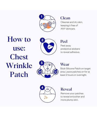 Wrinkles Schminkles Chest Wrinkle Patch & Cleanser Starter Pack - Reusable Silicone Patches to Smooth & Prevent D colletage Wrinkles - International Shipping Available - Buy Online on GoSupps.com