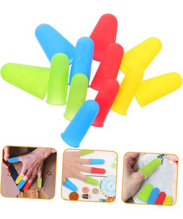FRCOLOR 24 Pcs Reusable Silicone Finger Cots - Wear-Resistant Non-Slip Finger Protectors for Household Use - Buy Online on GoSupps.com