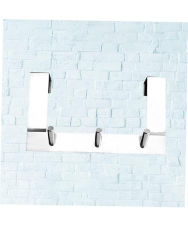 PRETYZOOM Stainless Steel Hooks 2pcs Towel Hanger Over Door Coat Hangers Hook Over Door Clothes Hanger Rack Over The Door Hanger 21.3*12.4cmx2pcs As Shownx2pcs - Buy Online on GoSupps.com