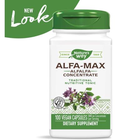 Nature's Way Alfa-Max 840 mg - Premium Herbal Supplement, 100 Capsules - Buy Online on GoSupps.com
