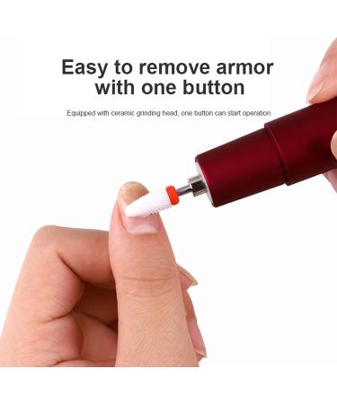 Electric Nail Drill Machine Cordless Portable Rechargeable 15000RPM Forward & Reverse Design Polishing Shape Nail File Set for Gel Nails/Acrylic Nails/DIY Manicure & Pedicure Red - Buy Online on GoSupps.com