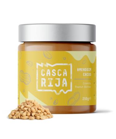 CASCA RIJA: Beurre de Cacahu te Croquant 250g | 99 8% de Cacahu tes Grill es + 0 01% de Cannelle Moulue + 0 01% de Gingembre en Poudre | 100% Naturel Avec des Morceaux de Cacahu tes Grill es