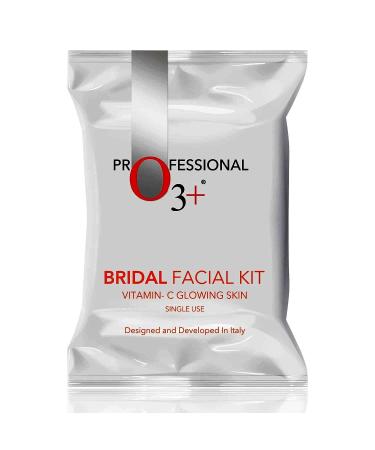 O3+ Bridal Facial Kit Vitamin C Glowing Skin for Bright and Radiant Complexion Suitable for All Skin Types (136g Single Use)