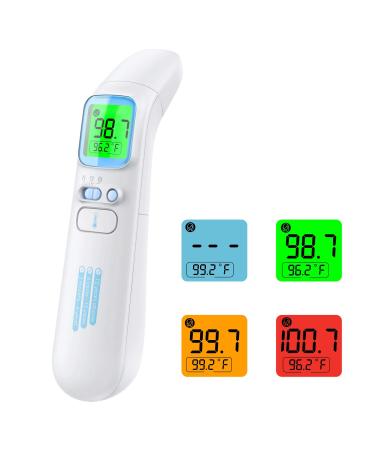 WISHDREAM Forehead Thermometer for Adults Baby Non Contact Digital Infrared Ear Thermometer with Fever Alarm Quick Reading Memory Function for Baby Kids Adults