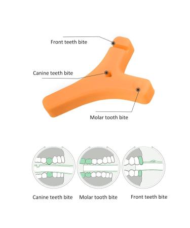 Orthodontic Chew Snacks for Aligner Shells - Y-Shaped Orange Flavor | Prevent Facial Distortion & Enhance Orthodontic Treatment - Buy Online on GoSupps.com