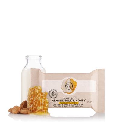Buy The Body Shop Almond Milk & Honey Cleansing Bar 100g - Gentle Nourishing Soap for Sensitive Skin | International Shipping Available - Buy Online on GoSupps.com