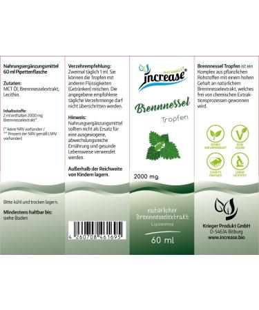  INCREASE Take 3 figure 2 actions of high-dosed liposomal nettle 2000 mg nettle per day (180 000 mg in 3 bottles) MCT C8 & C10 keto oil - Buy Online on GoSupps.com