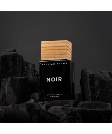 Arabian Aroma Noir Men's Perfume | Premium Perfume for Men with Long Lasting Fragrance | Amber Rose Saffron and Leather Notes | Extrait De Perfume | Long Lasting Perfume for Men (50ml) - Buy Online on GoSupps.com
