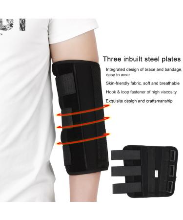 ZJchao Elbow Brace - Adjustable Hinged Forearm Support Night Splint Immobilizer & Stabilizer for Arm Pain Relief - Buy Online on GoSupps.com