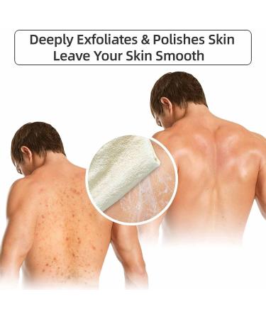 Exfoliating Back Scrubber for Shower - Deeply Clean and Polish Skin - Men and Women - Better than Brush or Loofah - Buy Online on GoSupps.com