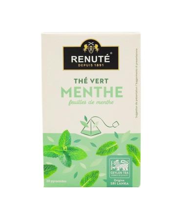 Renut Mint green tea - 20 tea bags - 32g tin