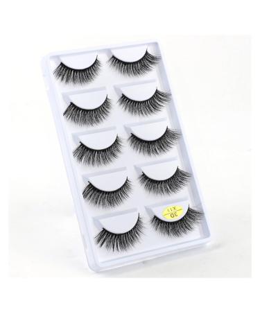 UAMOU 10/50/100 Boxes Mink Eyelashes Fluffy 3D Mink Lashes Makeup Natural Long Volume False Eyelashes Bulk Faux Cils Custom Cheerfully (Color : 5 Pairs X11 Size : 10 Boxes)