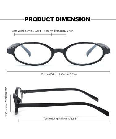 Retro Oval Fashion Glasses for Women - Y2K Style Fake Clear Blue Light Blocking Glasses IF13140-03 | International Shipping Available - Buy Online on GoSupps.com