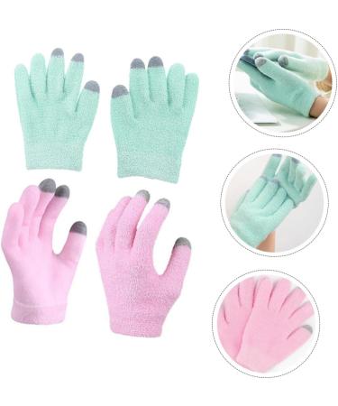 minkissy 2pairs Gel Touch Screen Gloves Dry Hands Gloves Hand Beauty Touchscreen Gloves Touch Screen Moisturizing Gloves Scrub Mitts Spa Gel Gloves Mittens Cosmetic Yarn Australia - Buy Online on GoSupps.com