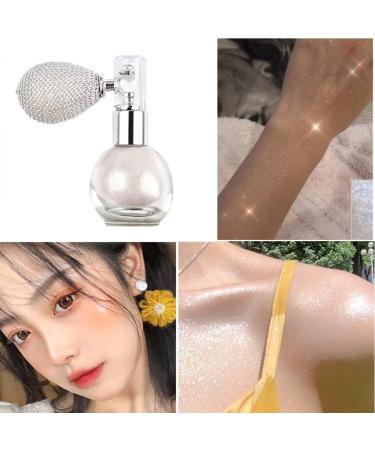 Glitter Spray Body Glitter Highlighter Powder Spray Makeup Pigment Powder with Aroma Glitter Brighten Shimmer Fresh Makeup Powder for Face Body Cosmetic 02 champagne - Buy Online on GoSupps.com