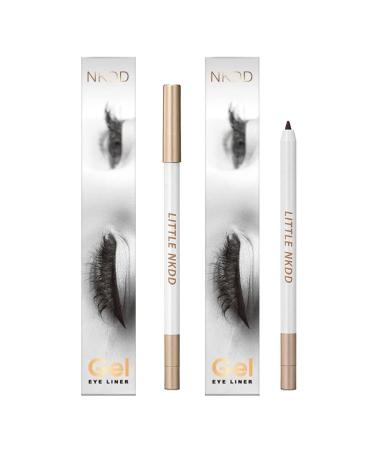 FETNHU Heykomi Non-Smudging Waterproof And Long-Lasting Eyeliner Pencil Heykomi Makeup Waterproof Eye Liner Pencils Quick Drying Long Lasting Waterproof And Sweat Proof Eyeliner (Black+Brown)