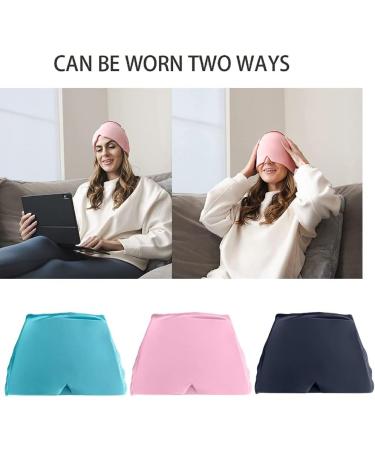 Gel Ice Headache & Migraine Relief Hat Cold Therapy Headache Relief Cap Stretchabl Snug Migrain Ice Head Wrap Mask for Puffy Eyes Tension Sinus and Stress Relief (One Size Blue) One Size Blue - Buy Online on GoSupps.com