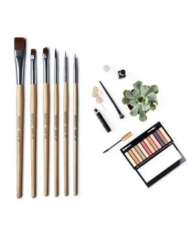 6Pcs Eyes Makeup Brush Set with Face Art Painting - Eye Lip & Body Brushes for Flawless Makeup Application - Buy Online on GoSupps.com