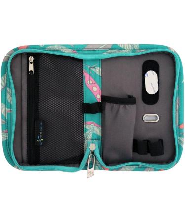 Sugar Medical Deluxe Diabetes Supply Bag - Secure Carry Case for Diabetic Essentials with Test Strip Disposal Pocket and ID Window (Beach Floral) - Buy Online on GoSupps.com