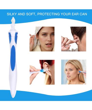 Airdminystion Earwax Removal-Spiral Ear Wax Removal Tool Reusable Earwax Removal Kit Safe Ear Cleaner with 16 Pcs Soft and Flexible Replaceme - Buy Online on GoSupps.com