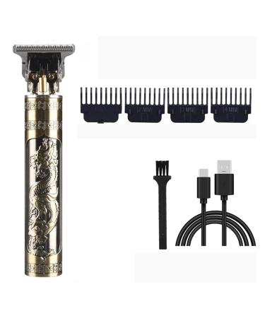 Electric Barber T9 Upgraded LCD Rechargeable Retro Oil Head Carving Electric(ABS Dragon)