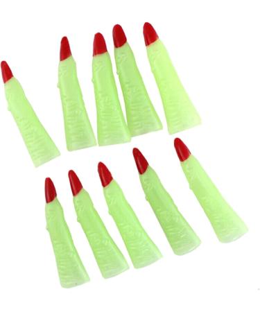 10Pcs False Nails Costume Prop Nails Halloween Luminous Witch Fingers Fake Finger False Witch Nails Witch Finger Fake Nails Halloween Costume Nails Fake Finger False Witch Nails Green - Buy Online on GoSupps.com