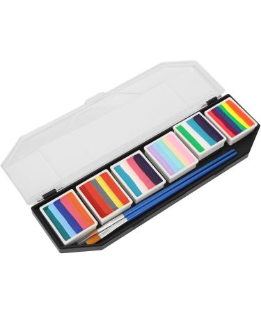  Rosvola Body Paint Kit Bright Colors Safe Body Paint Palette 60g Water Based for Party Cosplay - Buy Online on GoSupps.com