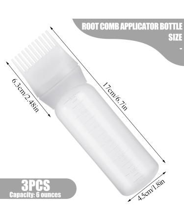 Paefiu Hair Oil Applicator Set - 3 Piece 170ml Bottle with Gradual Scale for Hair Oiling & Coloring - Buy Online on GoSupps.com
