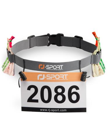 RJ-Sport Triathlon start number band running belt with number holder & 6 gel holders for jogging cycling marathons Grua