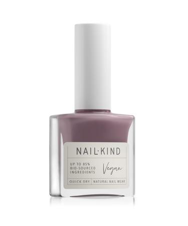 NAILKIND Grey Lilac Nail Polish - My Harmony - Soothing Grey Lilac Classic Nail Varnish - Vegan Nail Lacquer + Peta Certified + Cruelty Free - Quick Drying Long Lasting Chip Resistant Manicure - 8ml