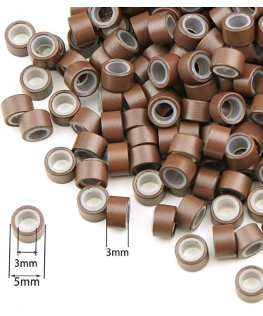 KOCONI 1000Pcs 5.0mm Silicone Micro Rings for Pre Bonded Hair Extensions - #6 Beige Blond - Buy Online on GoSupps.com