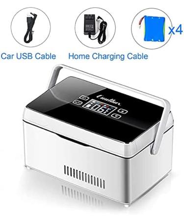 High Capacity Portable Insulin Vaccine Cooler Refrigerator Box Mini Insulin Cooler Car Refrigerator Keeps Medication Cooler And Insulated 4 X Battery Collector88 - Buy Online on GoSupps.com