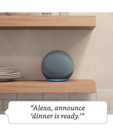 Echo (4th Gen) | Premium Sound Smart Home Hub with Alexa | Charcoal - Buy Online on GoSupps.com
