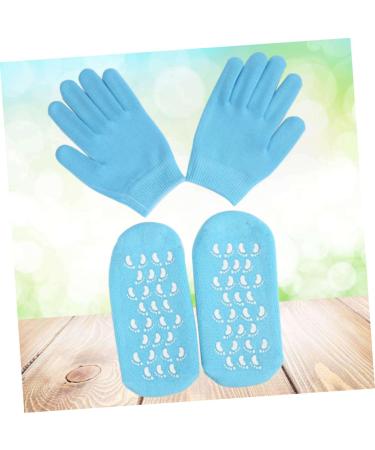 VINTORKY Spa Gel Socks Gel Gloves and Socks Moisturizing Heel Socks Dry Skin Gloves Socks for Women Spa Gel Gloves Moisturize Gel Socks for Moisturizing Women Spa Socks Ladies Gloves Hand 21.00X10.50X3.00CM - Buy Online on GoSupps.com