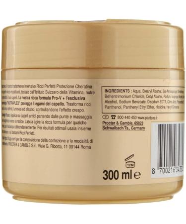  Pantene Pantene Pro-V Hair Mask Keratin Protection Perfect Curls Up to 72 Hours of Defined Curls in 1 Application for Crepey Unruly Curls 300ml - Buy Online on GoSupps.com