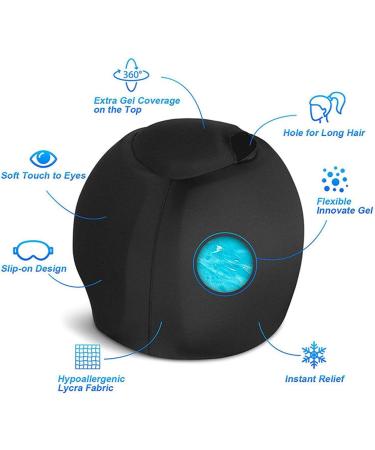 Migraine s Relief - Cold Gel Head Ice Pack Headache Hat Headache Relief Hat Migraine Cold Compress for Eyes Tension Sinus & Stress Relief Gifts Work from Home Essential Wobblo - Buy Online on GoSupps.com