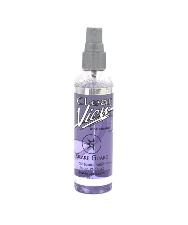 Glare Guard Clear View Lens Cleaner Anti-Streak Anti-Static Professional Grade Formula Silicone-Free for Glasses Phone Electronic Screens Optic Surfaces Coated Surfaces 4 oz