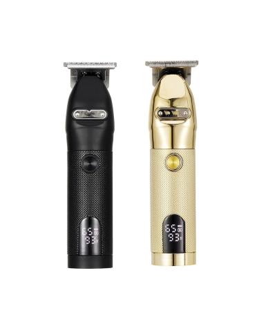 High Power Electric Hair Clippers - Rechargeable Metallic Gold Hair Clipper with LCD | International Shipping - Buy Online on GoSupps.com