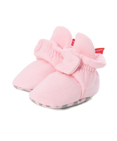 LACOFIA Baby Boys Girls Anti-Slip Soft Sole Slipper Booties Infant Winter Crib Shoes 0-6 Months C Pink - Buy Online on GoSupps.com
