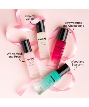 Moody Premium Perfume Gift Set for Women | Eau De Parfum | Long Lasting EDP Fragrance Scent Up To 8 Hours | Birthday Gift for Women | Strawberry Tropical Vanilla Perfume Gift for Women Pack of 4x20ml - Buy Online on GoSupps.com