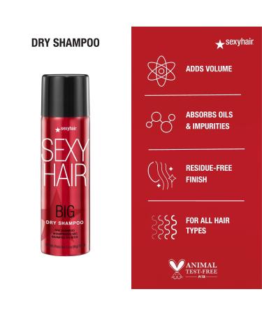 SexyHair Big Dry Shampoo 3.4 oz | Remove Oils, Add Volume | All Hair Types - Buy Online on GoSupps.com