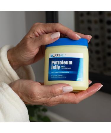 CareAll Petroleum Jelly 8 Oz Jar. Unscented 100% Pure White Petrolatum Jelly USP Protectant for Minor Cuts Scrapes Burns. Moisturizer for Dry Skin and Lips. 8 Ounce (Pack of 1) - Buy Online on GoSupps.com