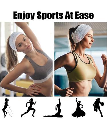 50 Pieces Disposable Headbands for Facials Non-Woven Spa Disposable Headbands Elastic Hair Wraps Disposable Headbands for Facials Soft Makeup Salon Skin Care Hair Band for Women Girls (White) - Buy Online on GoSupps.com