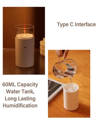 Essential Oil Diffuser 3 in 1 - Aromatherapy Humidifier & Night Light | Colorful LED Flame Design for Home & Office - Buy Online on GoSupps.com