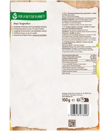 Seeberger Sea Shepherd Mango ungezuckert Pyrexx Pack (13 x 100 g sachets) - Buy Online on GoSupps.com