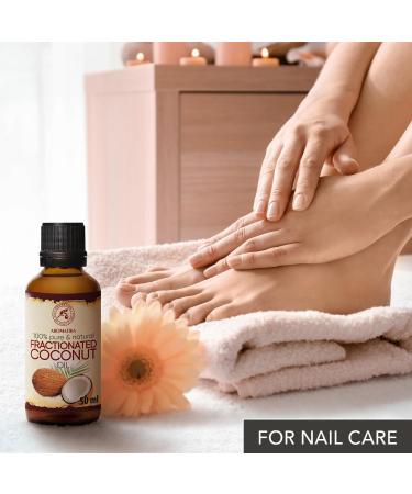 Fractionated Coconut Oil 50ml - 100% Pure & Natural Odorless Beauty Oil for Skin Hair & Massage - Best Essential Oil for Body & Facial Care - Buy Online on GoSupps.com