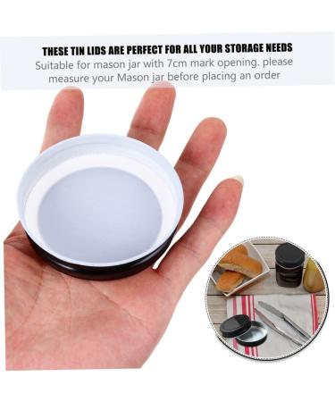 IMIKEYA 48 Pcs Mason Jar Lids Seal Tinplate Metal 7x7x1.5cmx3pcs Blackx3pcs - Buy Online on GoSupps.com