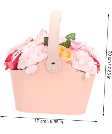 Beaupretty Box Portable Flower Basket Soap Flower Bouquet Floral Body Soap Artificial Flowers Soap Basket Wedding Decoration Artificial Forever Flowers Bride Plastic Leaf Bath Soap Rose - Buy Online on GoSupps.com