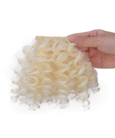 Bangs Hair Clip Clip in Bangs Synthetic Fringe Curly Bangs Clips in Hairpieces Short Afro Curly Bangs Heat Resistant Soft Thick Front Fringe Hair Pieces Hair Extensions for Women Bangs Clip in Hair ( 6inches C