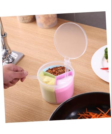 Zerodeko 3pcs Kitchen Tools Storage Container Condiment Dispenser Seasoning Box Round Kitchenware mediumx3pcs As Shownx3pcs - Buy Online on GoSupps.com